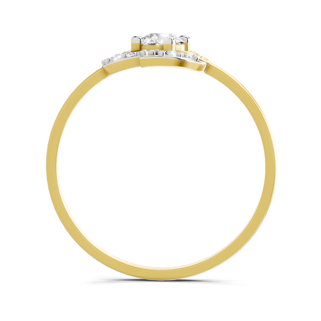 Regal Blossom Diamond Engagement Ring