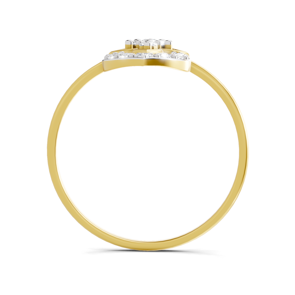 Iconic Lotus Diamond Engagement Ring