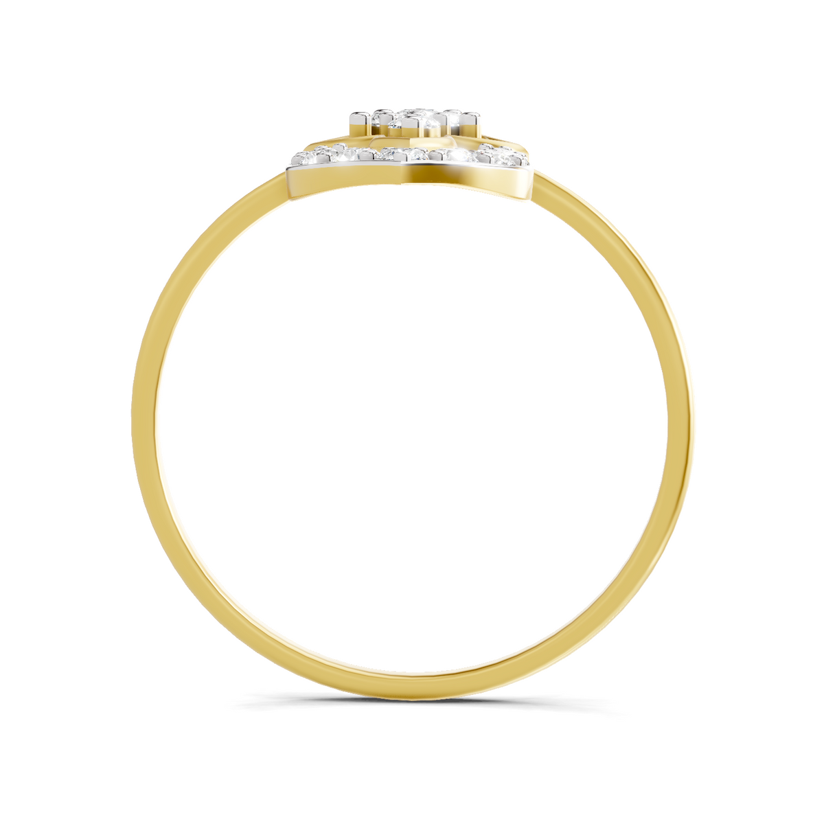 Iconic Lotus Diamond Engagement Ring