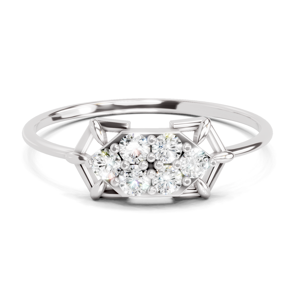 Eternal Cluster Diamond Engagement Ring