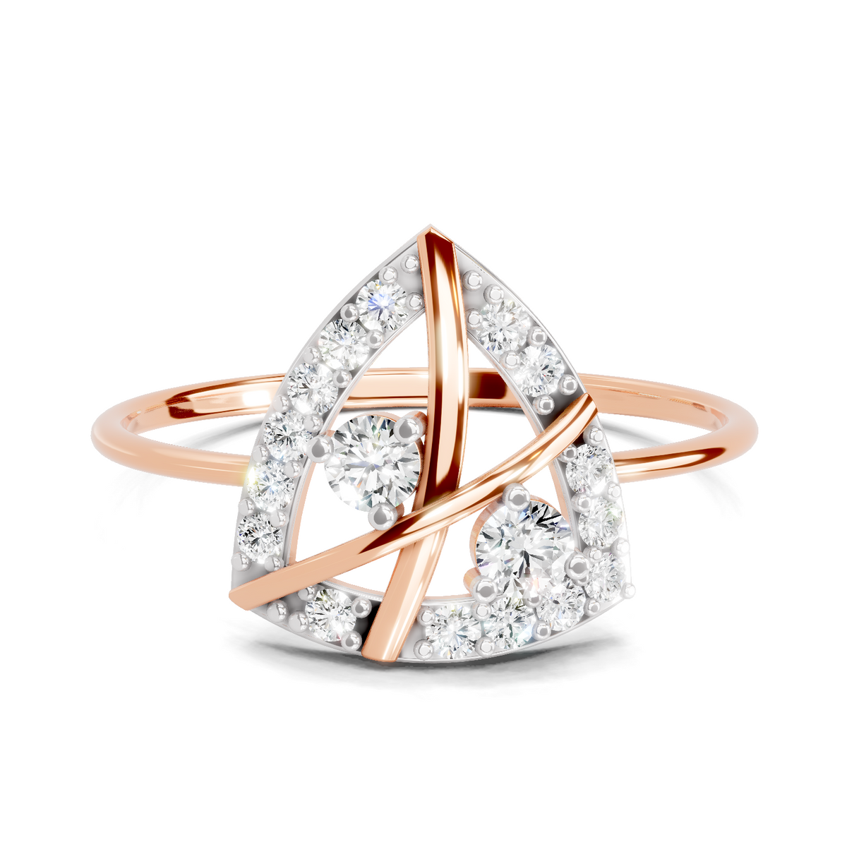 Sublime Cluster Diamond Engagement Ring