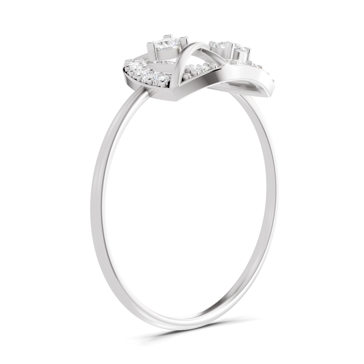 Sublime Cluster Diamond Engagement Ring