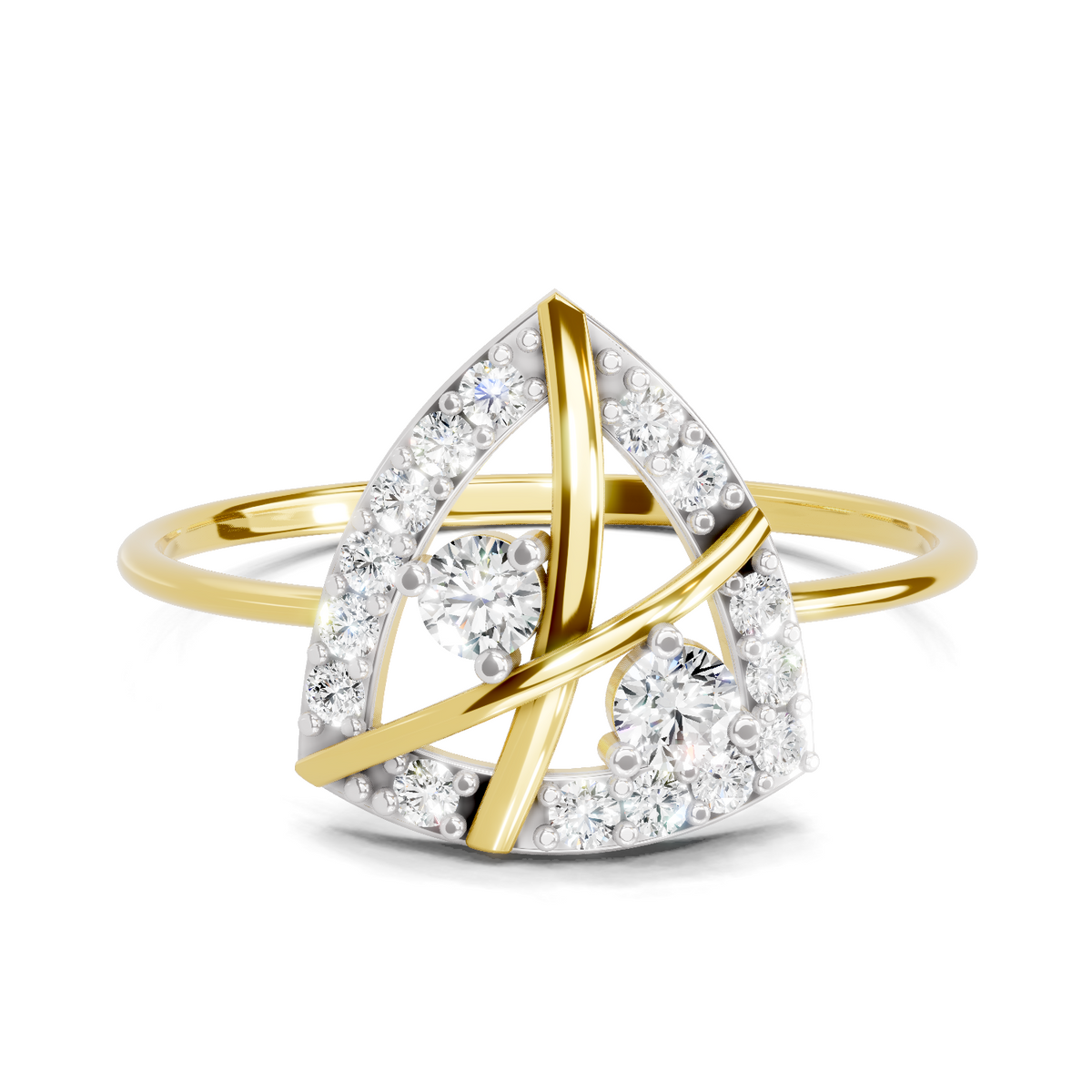 Sublime Cluster Diamond Engagement Ring