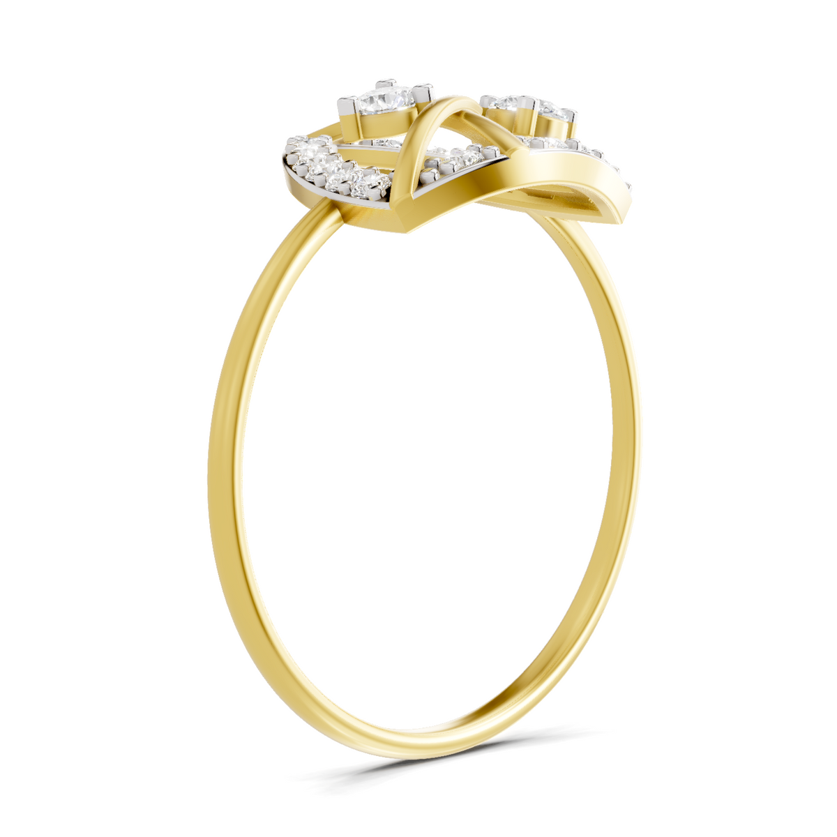 Sublime Cluster Diamond Engagement Ring