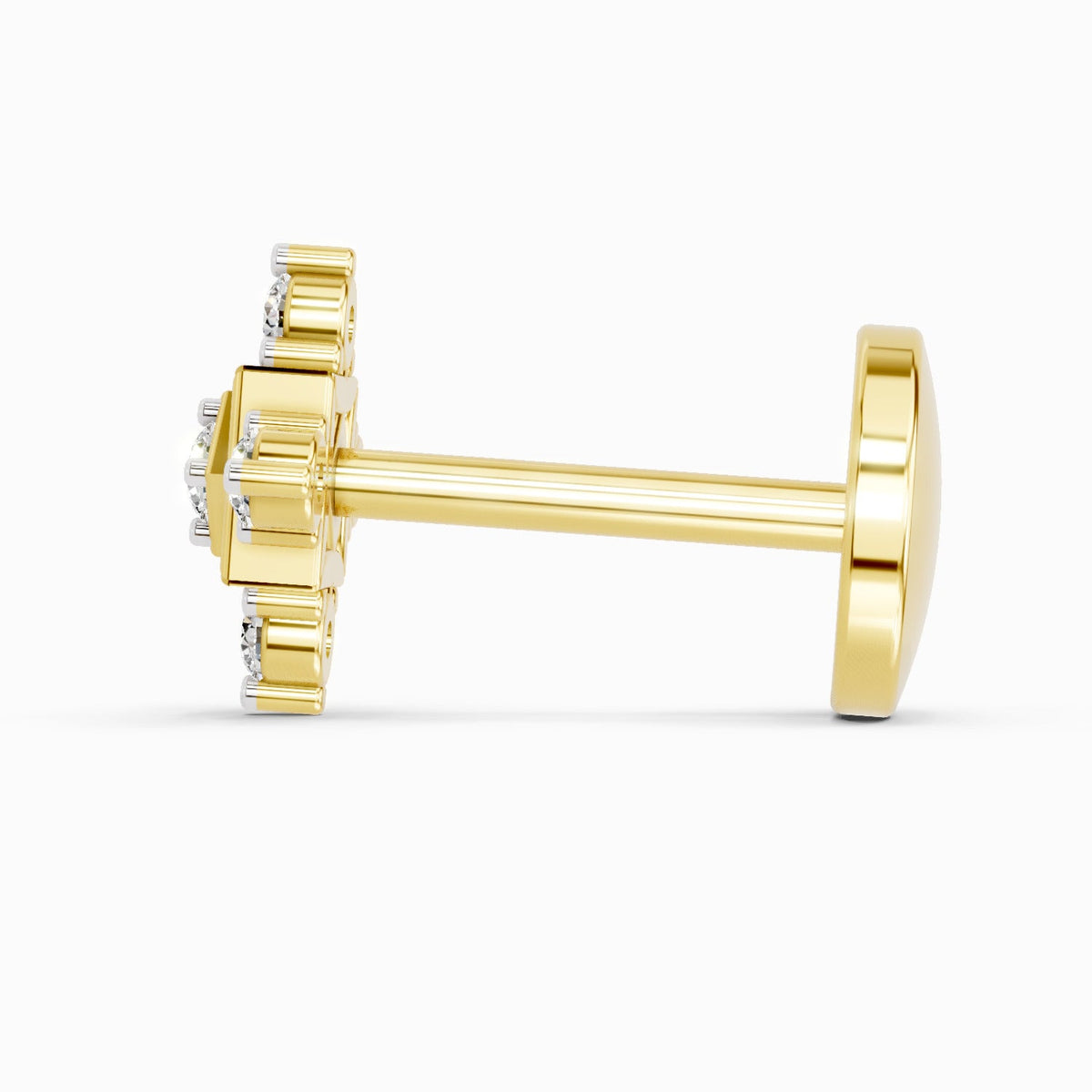 0.02 Carat The Kata Diamond Nose Pin 14K