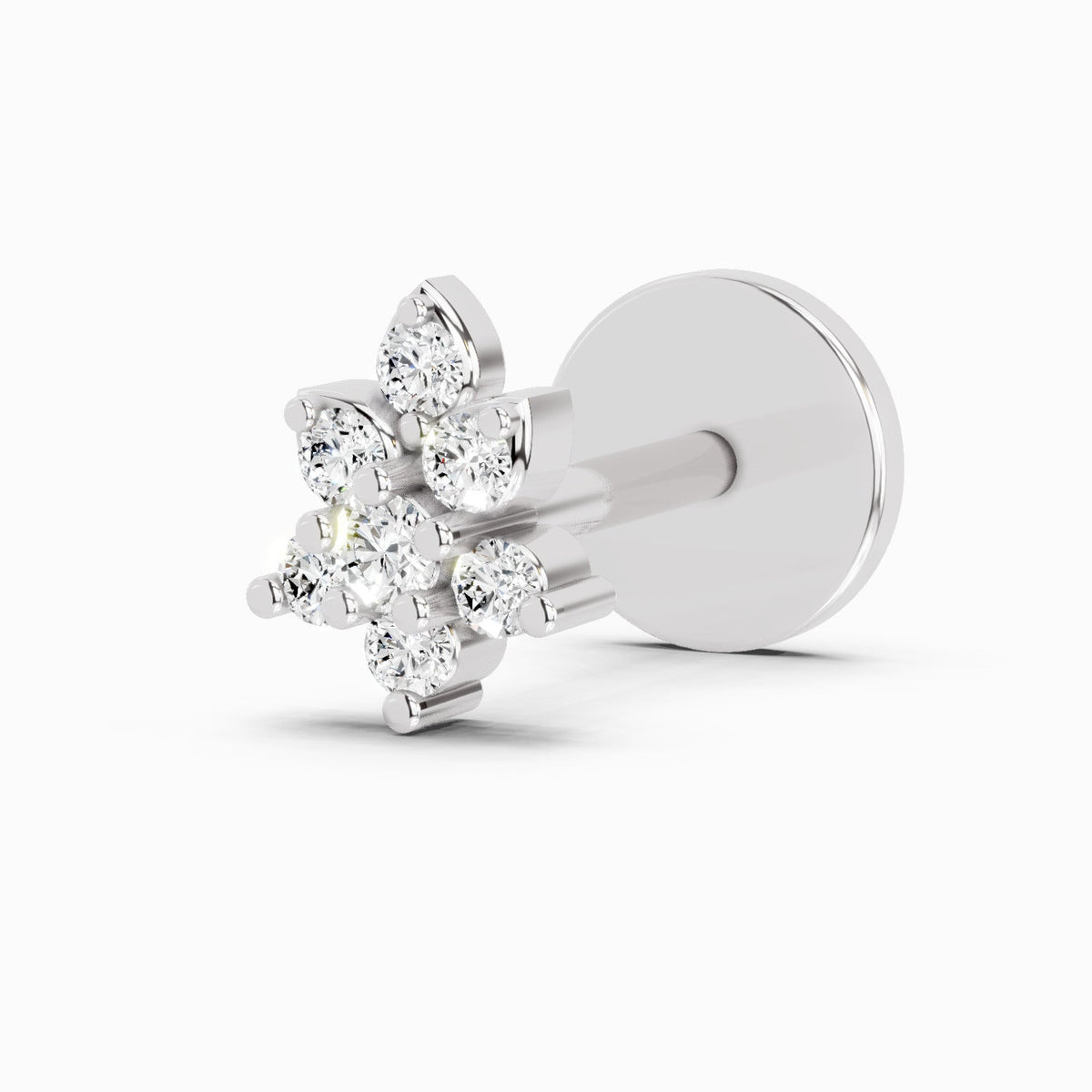 Resplendent Diamond Nose Pin
