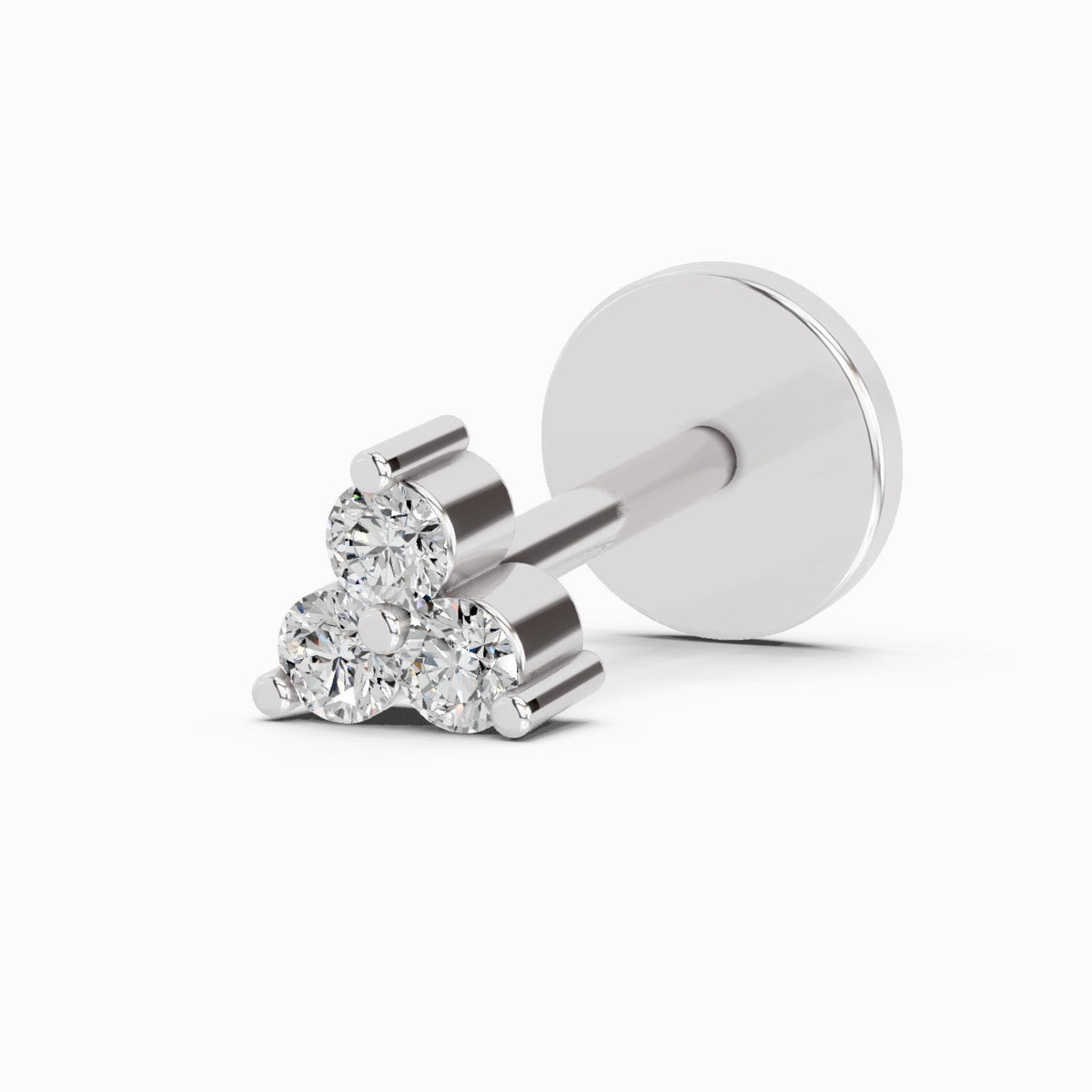 Captivating Triangle Diamond Nose Pin