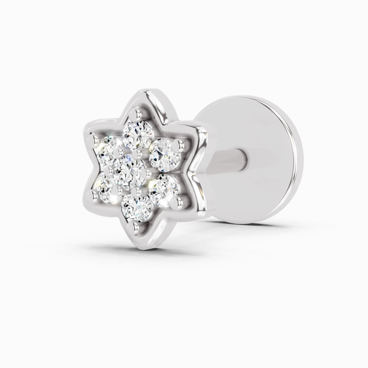 Resplendent Star Diamond Nose Pin