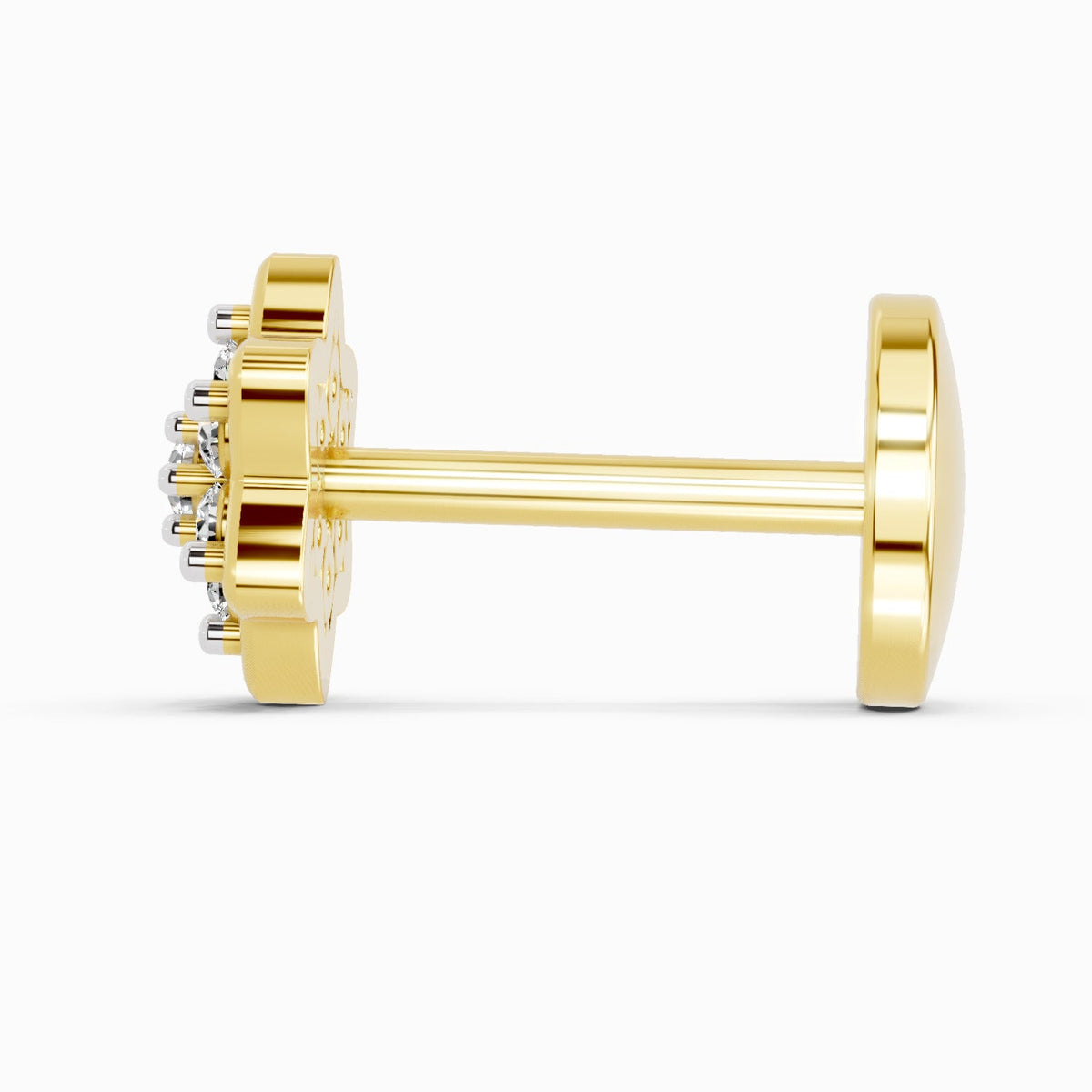 0.04 Carat Star Diamond Nose Pin 14K