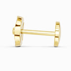 0.01 Carat Shine Eternal Radiant Hexa-Bloom Diamond Nose Pin 14K