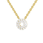 0.24 Carat Round Necklace 14K - Rose Gold