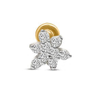 0.11 Ct Floral Nosepin 14Kt - Rose Gold