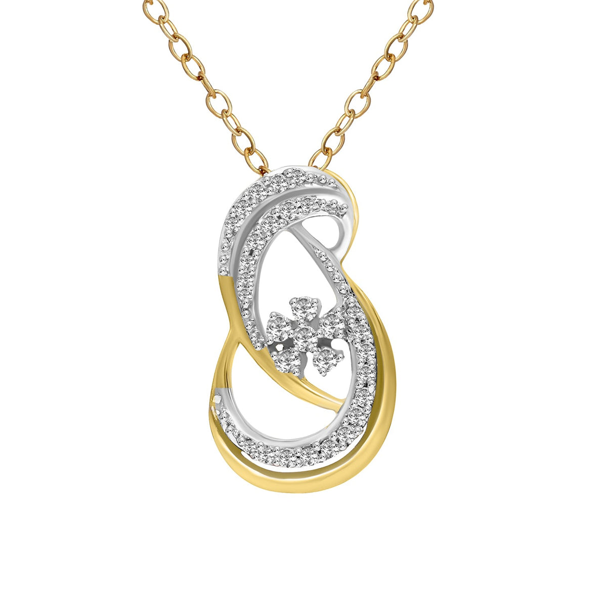 0.21 Carat Round Pendant 14K - Rose Gold