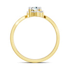Sparkling Swirl Diamond Ring