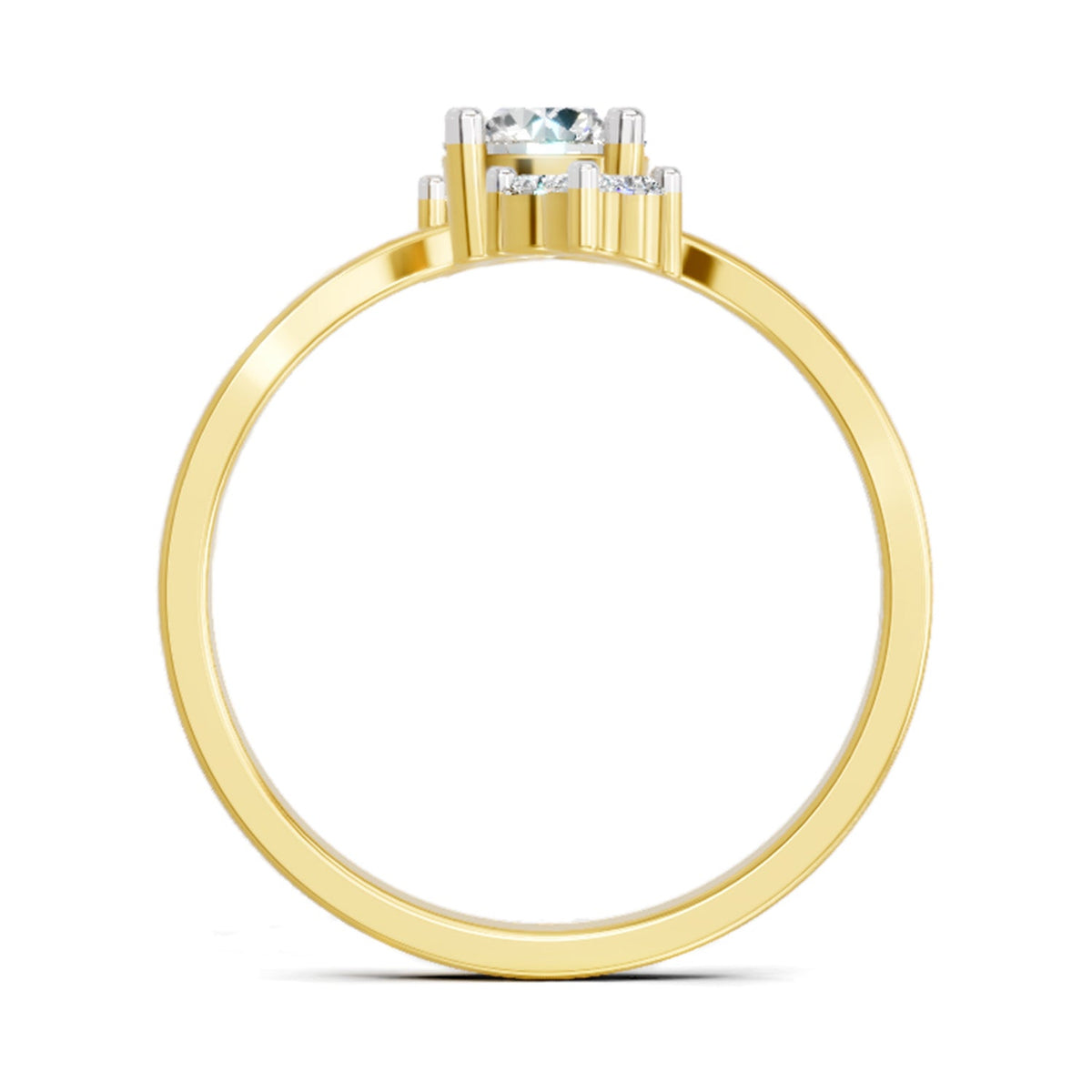 Sparkling Swirl Diamond Ring