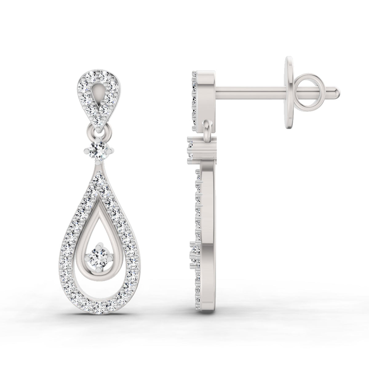Dreamy Diamond Dangle Earrings