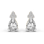 0.75 Carat Pear Stud Earrings 14K