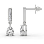 Eternal Pear Diamond Drop Earrings