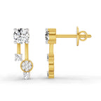 0.61 Ct Diamond Drop Earrings 14K