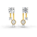 0.61 Ct Diamond Drop Earrings 14K