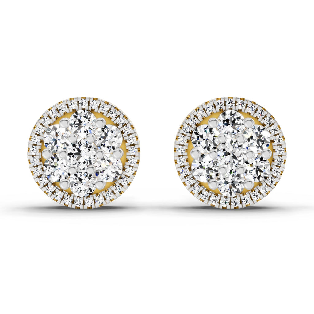 0.3 Carat Solitaire Earrings for Men 14K