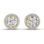 0.3 Carat Solitaire Earrings for Men 14K
