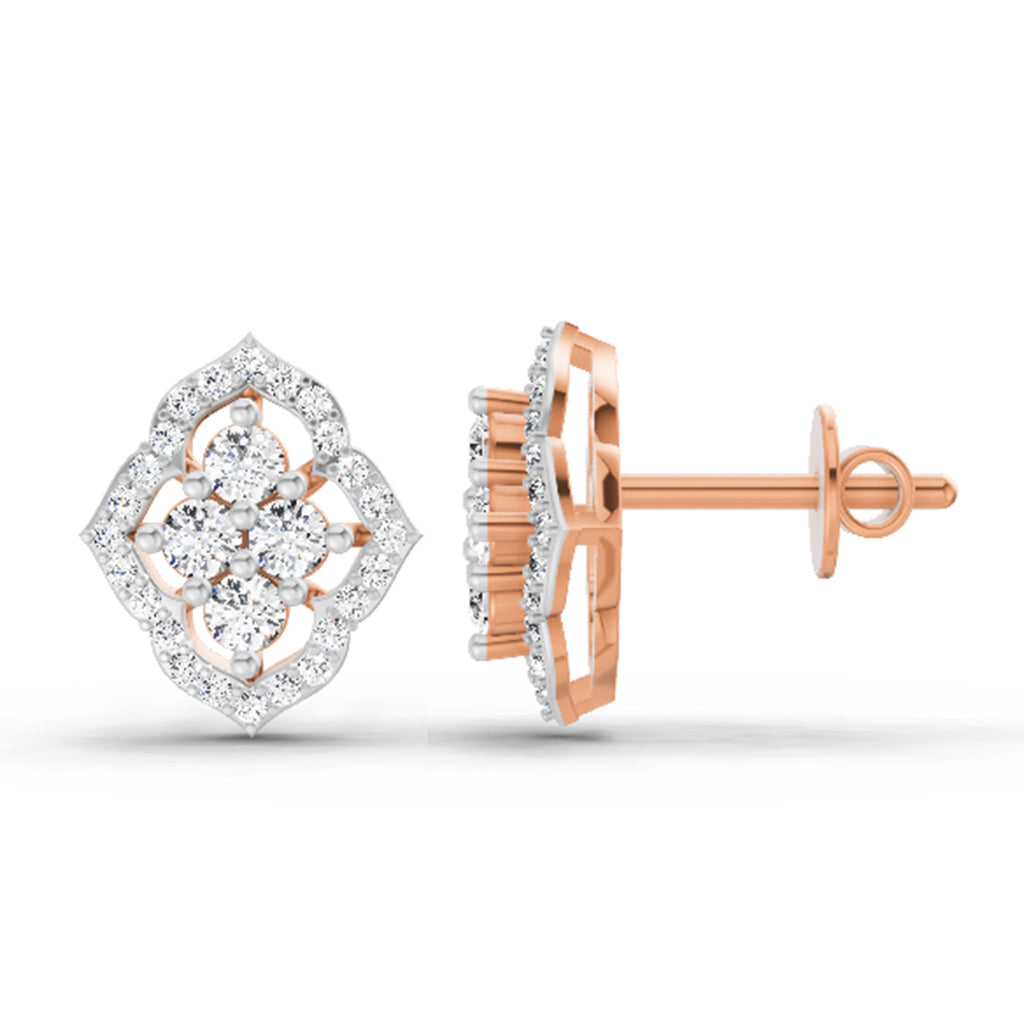 Stunning Round Diamond Earrings
