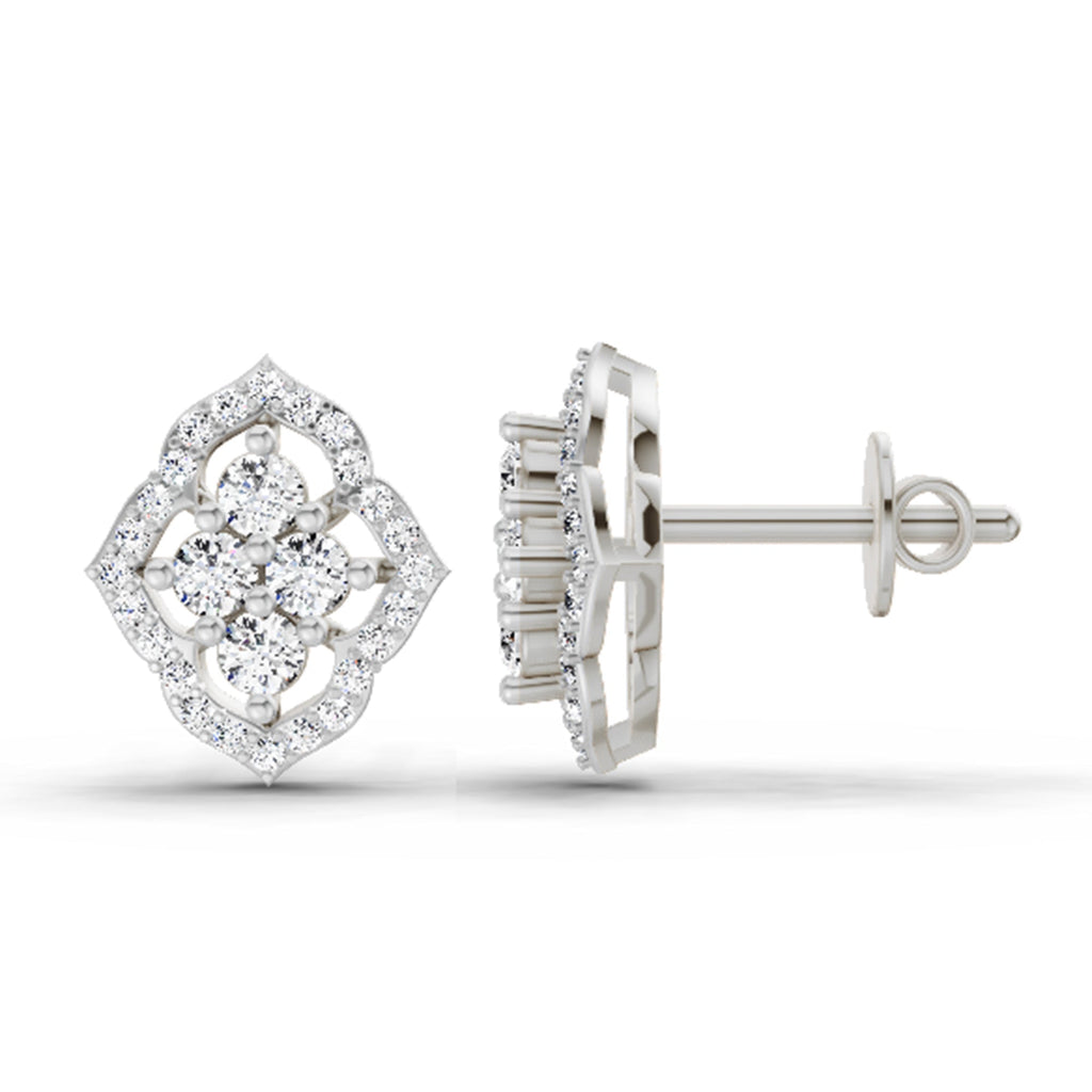 Stunning Round Diamond Earrings