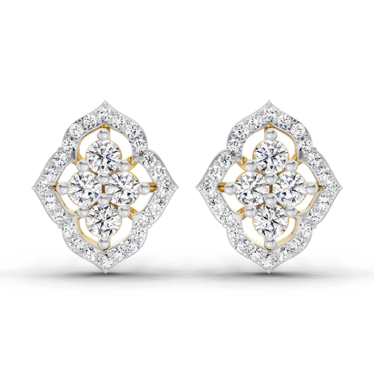 0.45 Carat Round Fashion Earrings 14K
