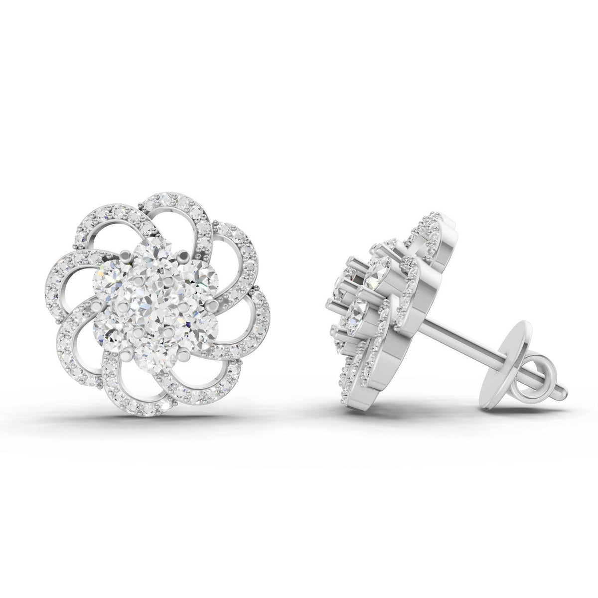 Iconic Cluster Diamond Earrings