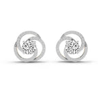 0.71 Carat Round Stud Earrings 14K