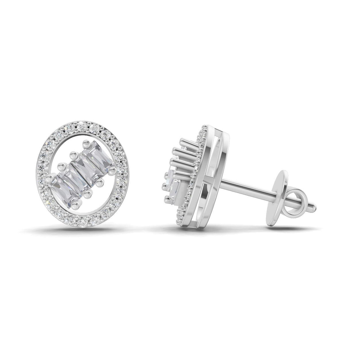 Dazzling Cluster Diamond Earrings