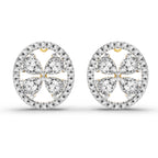 1.8 Carat Clover Earrings 14K
