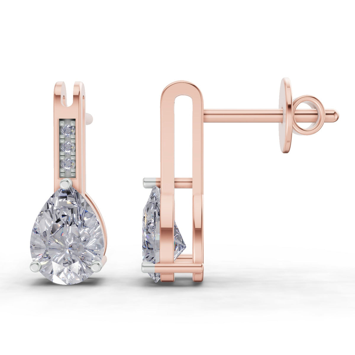 Sublime Pear Eternal Diamond Drop Earrings