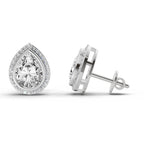 Majestic Pear Luna Diamond Earrings