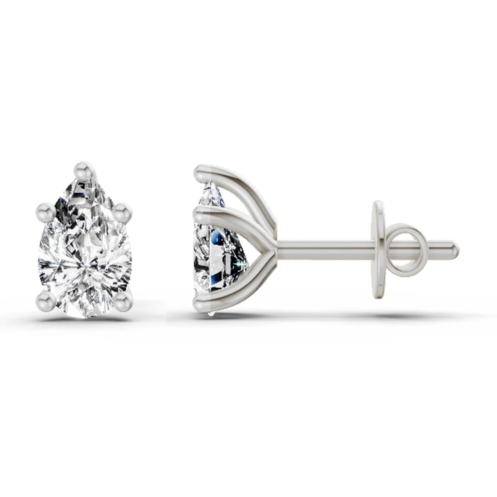 Iconic Pear Diamond Stud Earrings