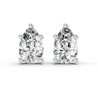 0.64 Carat Pear Stud Earrings 14K