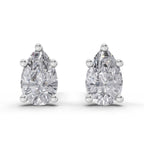 0.6 Carat Pear Diamond Earrings 14K