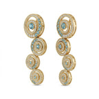 3.66 Carat 14K Gold Celestial Blue Cascade