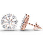 Ethereal Round Diamond Stud Earrings