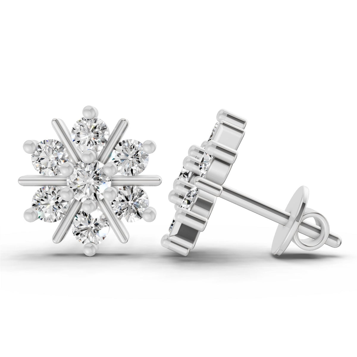Resplendent Diamond Earrings