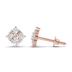 Pristine Cluster Diamond Stud Earrings