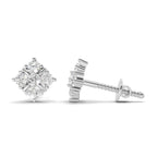 Pristine Cluster Diamond Stud Earrings
