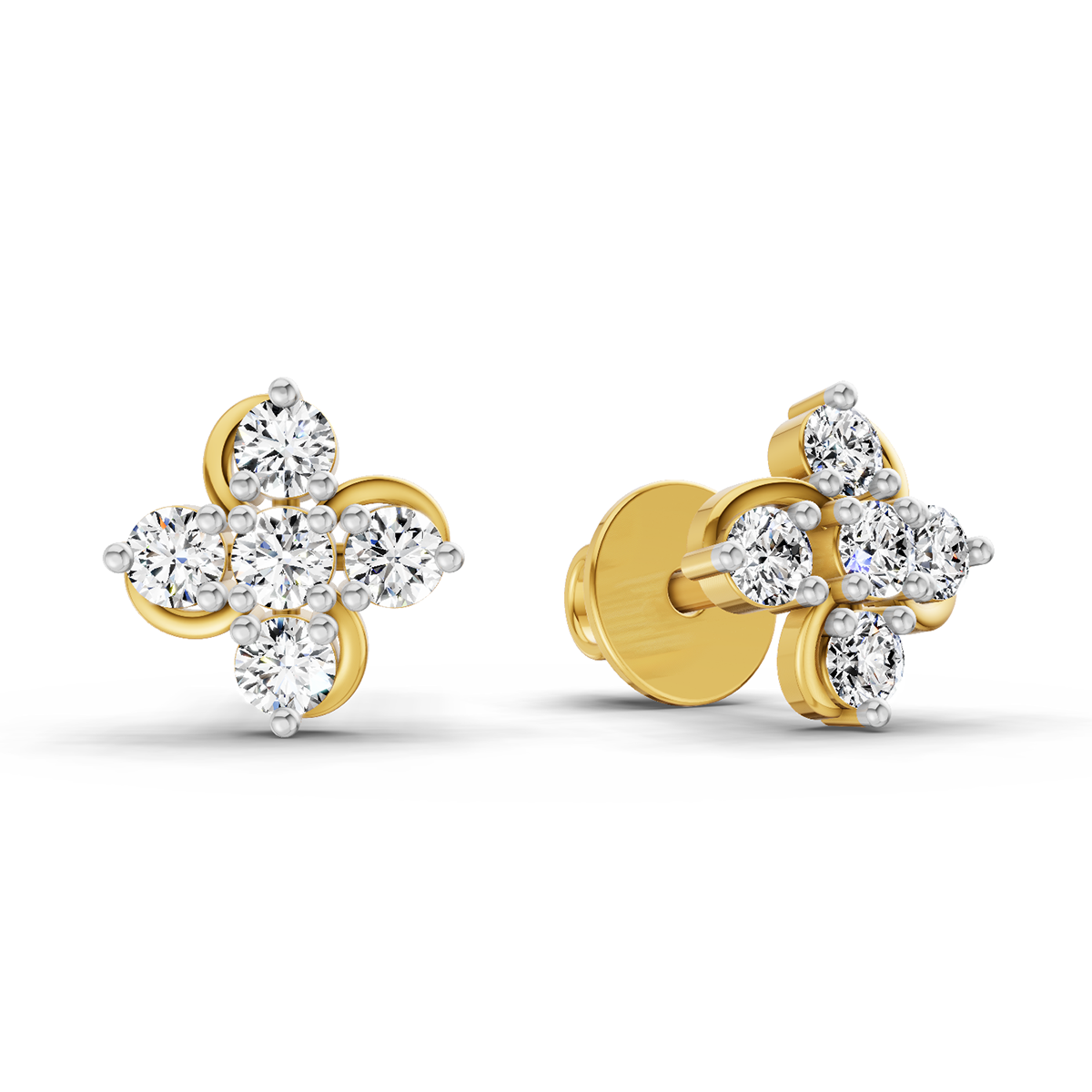 0.35 Carat Diamond Stud Earrings 14K