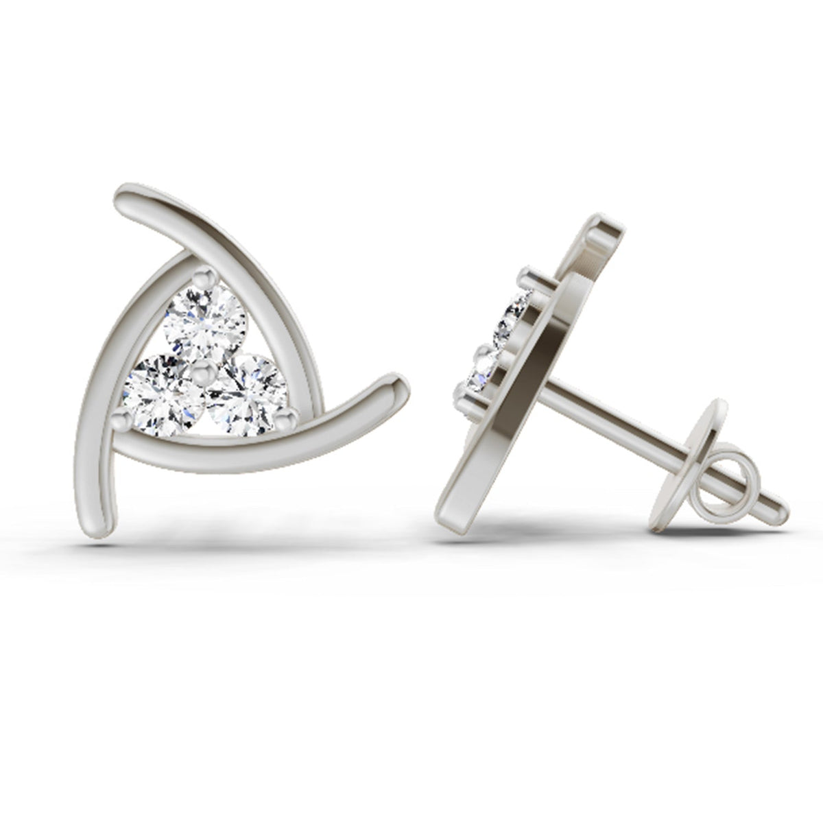 Dreamy Diamond Stud Earrings