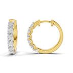 1.5 Carat Eternal Sparkle Hoop Diamond Earrings 14K