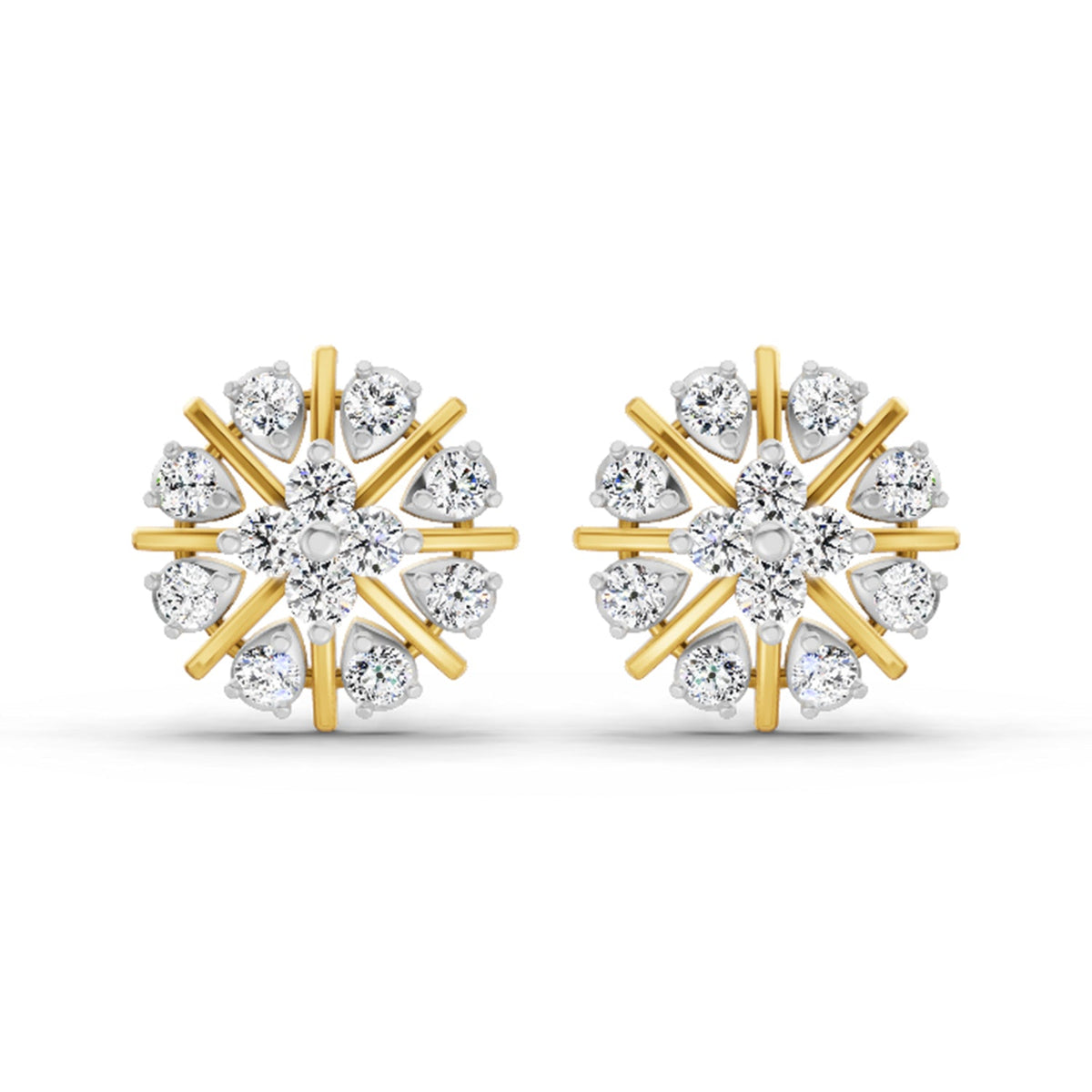 0.87 Carat Teardrop Earrings 14K