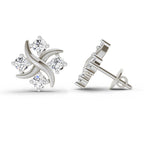 Sparkling Round Diamond Earrings
