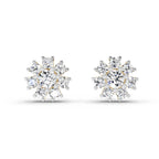 2.89 Carat Halo Diamond Earrings 14K