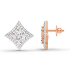 Enchanting Round Star Diamond Earrings